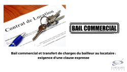 Bail commercial et transfert de charges